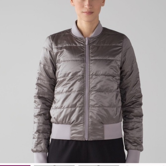 Lululemon Athletica Non-Stop Bomber Reversible Jacket Sz 6 - Picture 2 of 16
